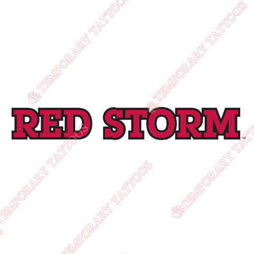 St. Johns Red Storm Customize Temporary Tattoos Stickers NO.6361